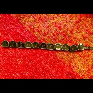 Vintage Typewriter Key Bracelet